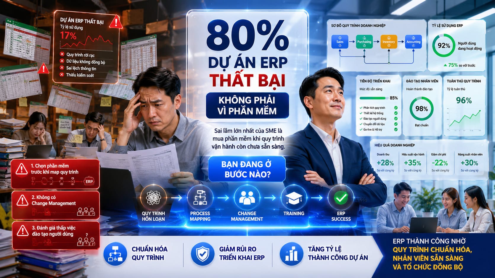 Sai lầm của SME: Mua phần mềm trước khi chuẩn hóa