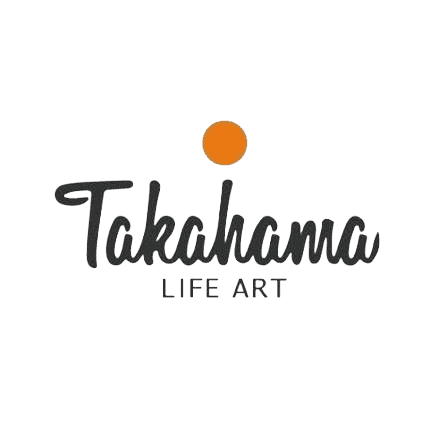 Giải Pháp Doanh Nghiệp 37 Logo Takahama Life Art với biểu tượng tròn màu cam và chữ viết tay.